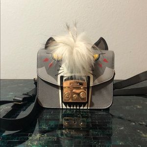 FURLA Metropolis Jungle Crossbody Bag Wolf Gray